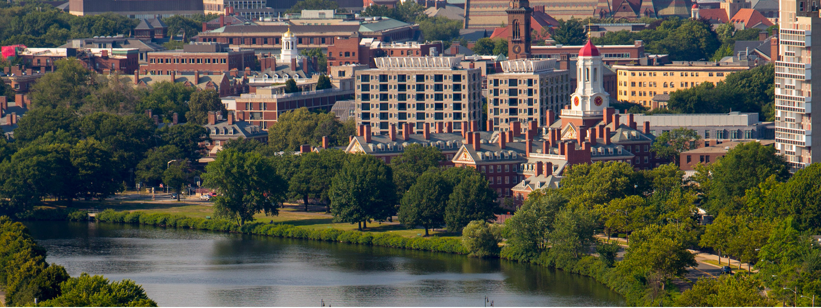 View of Cambridge campus over the Charles River.