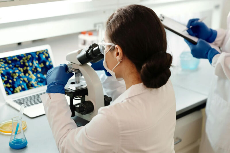 Lab worker