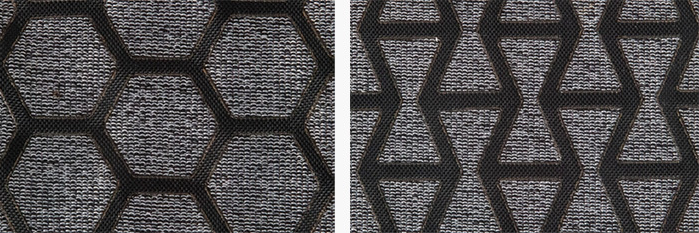 Dimpled material patterns