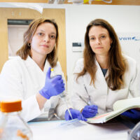 Daisy Hoagland left and Ruth Franklin