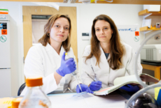 Daisy Hoagland left and Ruth Franklin