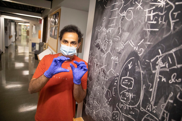 Amit Nagarkar helped develop a data-storage system that uses fluorescent dyes.