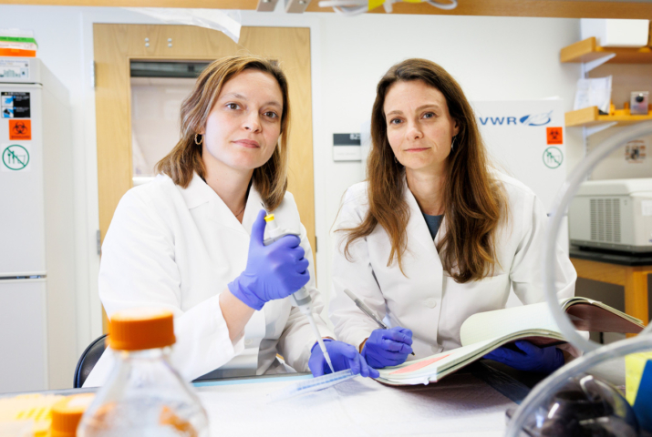 Daisy Hoagland left and Ruth Franklin