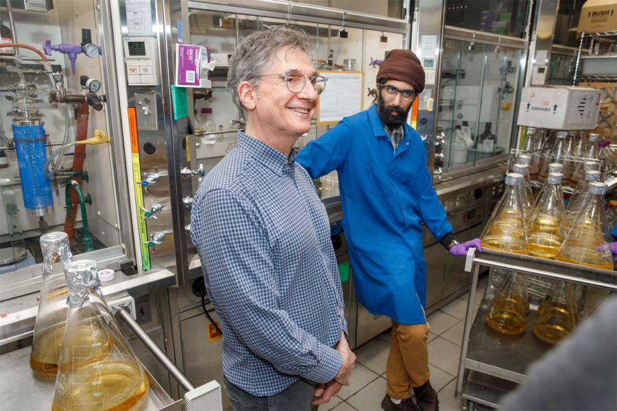 Co-authors Daniel Kahne and Karanbir Pahil in the lab