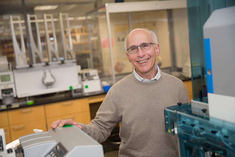 Professor Lee Rubin is pictured smiling in his lab in this file photo.