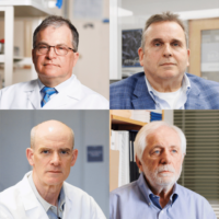 F. Stephen Hodi, Ed Doherty, David Mooney, and Jerome Ritz.