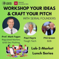Workshop your ideas and craft your pitch flyer - Image for Harvard Grid's Lab-2-Market Series 6/10/26