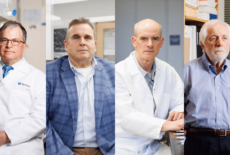 F. Stephen Hodi, Ed Doherty, David Mooney, and Jerome Ritz.