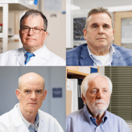 F. Stephen Hodi, Ed Doherty, David Mooney, and Jerome Ritz. - Image for Tracing the evolution of a vaccine for cancer and malaria
