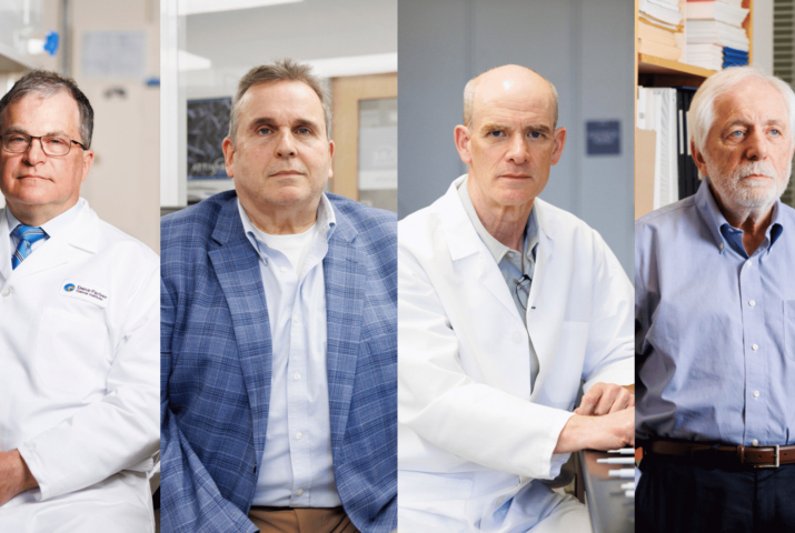 F. Stephen Hodi, Ed Doherty, David Mooney, and Jerome Ritz.