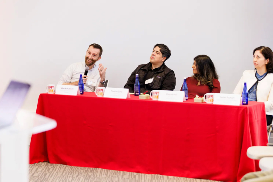 Panel of speakers at Guppy Tank