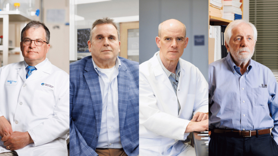 F. Stephen Hodi, Ed Doherty, David Mooney, and Jerome Ritz.