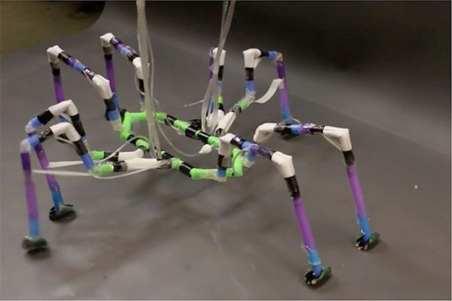 Prototype semi-soft robot