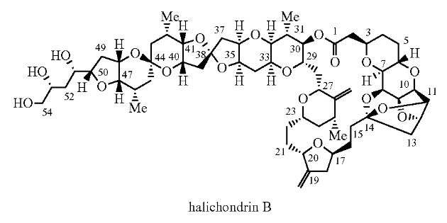 Structure of halichondrin B